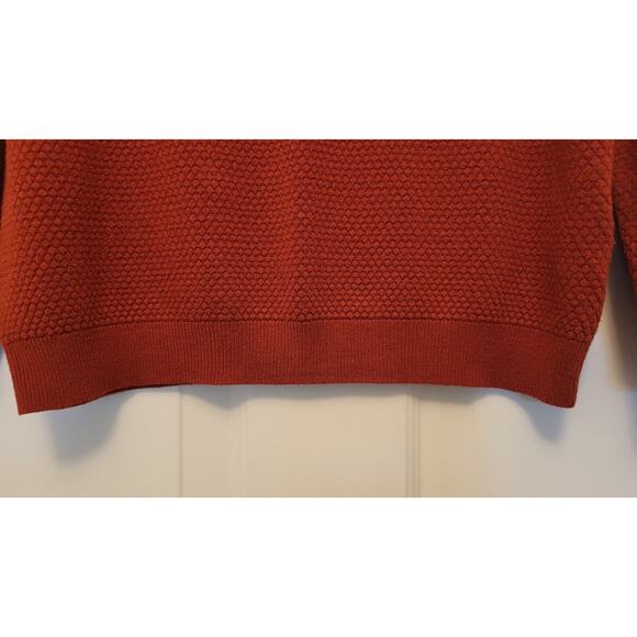 Jacqueline De Yong Women Burnt Orange Sweater Size Medium - Picture 8 of 13